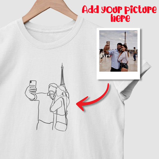 Custom YourStory T-Shirt Outlined Photo
