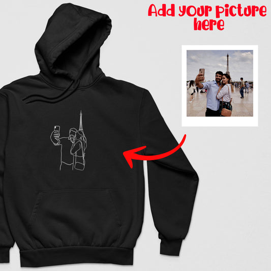 Custom YourStory Hoodie Outlined Photo