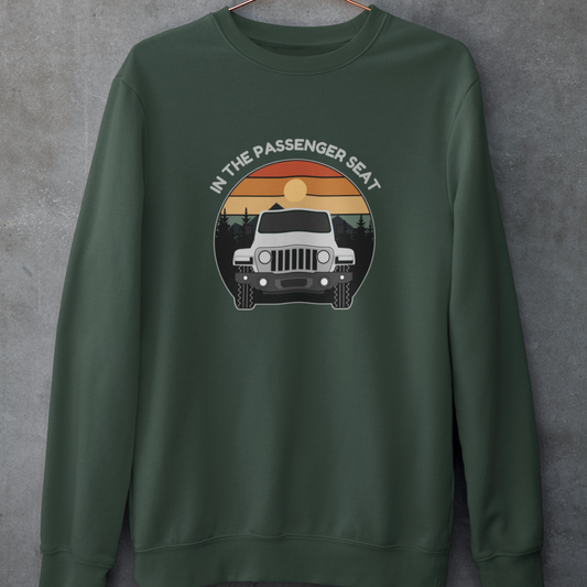 In The Passenger Seat (Jeep) Crewneck