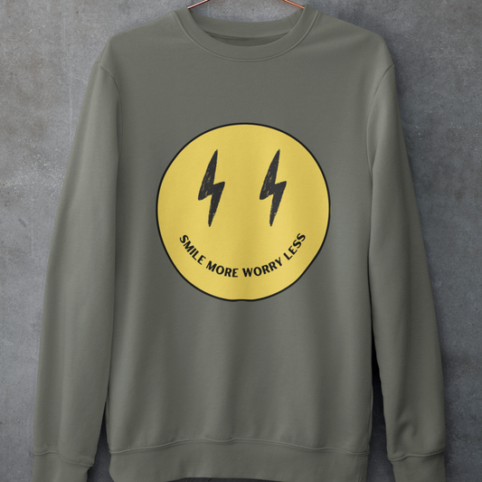Smile More Worry Less Crewneck
